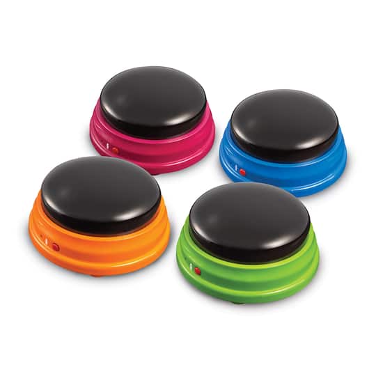Learning Resources Recordable Answer Buzzers, 4ct.